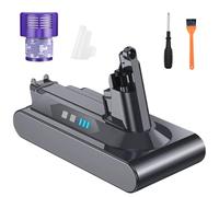 BOANV 8000mAh Battery for Dyson V10 Battery Replacement Compatible with Dyson V10 Vacuum Cleaner Series (Absolute/Extra/Motorhead/Mattress/Fluffy/Car+Boat(with 1*Filter)