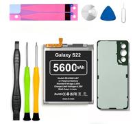 BOANV Battery for Samsung Galaxy S22, 5600 mAh, 0 cycles, Li-polymer, EB-BS901ABY, replacement battery for Galaxy S22 5G SM-S901U, supplied with a professional tool kit