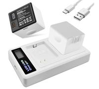 BOANV for Arlo pro batteries with Charger, 3500mAh High Capacity Li-ion Replacement Battery Compatible with Arlo Pro 2 battery (two batteries &one 2 slots charger)