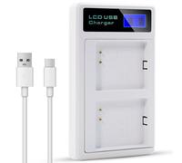 BOANV for Arlo Pros Batteries Charger,LCD Display Compatible with Arlo Pro, Arlo Pro 2 & Arlo Go Batteries Official Battery,Replacement Arlo Battery Charger with USB Cable-2 Slot