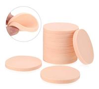 Boao 12 Pcs Nude Makeup Sponge Face Paint Sponge for Foundation Halloween Cosplay Supplies Cosmetic Round Foam Pad Washable Powder Blender for All Skin Foundation Cream Concealer Liquid Loose Powder