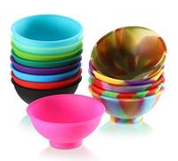 Boao 14 Pcs Mini Silicone Pinch Bowls 1.75 Ounce Small Dipping Ingredient Prep Bowls for Cooking Reusable Snack Serve Condiment Facial Mask Bowl for Sauce Nuts Appetizer DIY Craft