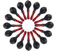 Boao 16 Pcs Maracas for Adults Bulk 10.2 Inch Durable Percussion Instrument Rumba Hand Shakers Musical Maracas with ABS Plastic Shells and Wooden Handles Clear Rhythm for Music Parties Performance