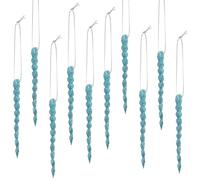 Boao 30 Pieces Plastic Icicle Twisted Plastic Icicle Christmas Ornaments Icicle Decoration Christmas Tree and Holiday Xmas Party Wedding Hanging (Light Blue,5.12 Inch)