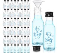 Boao 50 Pcs Baby Shower Favors for Guests Include 50 It's a Boy 1.7oz Mini Empty Plastic Alcohol Shot Bottles with 1 Funnel Baby Shower Return Gift for Guests Gender Reveal Gifts Ideas