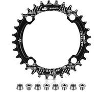 Boao Chainring 104 Bcd Chainring 32T 38T Narrow Wide Single Chain Ring with 4 Pieces Sprocket Bolts for Road Bikes, Mountain Bikes, BMX MTB Bike