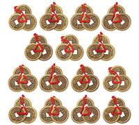Boao Chinese Fortune Coins Feng Shui Coins I-ching Coins Traditional Coins with Red String for Wealth and Success, 5 Styles (15)