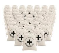 Boao Hangover Recover Kit Gift Bags,Cross,White,40 Pack