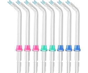 Boao Replacement Classic Jet Tips, 8 Count, High Pressure Jet-01, Compatible with Waterpik Water Flossers for WP-100 WP-250 WP-400 WP-660 Nozzle Accessories, Teeth Cleaning, International Products