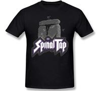 BOAONI Spinal Tap Stonehenge Classic Mens Fashionable Unisex 100% Cotton Short-Sleeve T-Shirts Black XL