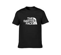 BOAONI The Darth Face Funny Fancy Unisex 100% Cotton Short-Sleeve T-Shirts Black XL