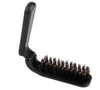 Boar Bristle Beard Brush - Foldable Pocket Size Hair Brush, Moustache Brush for Groom, Foldable Beard Detangling Comb, Portable Straightening Hair Styling Tool, Comp