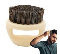 Boar Bristle Beard Brush,Portable Men's Beard Grooming Brush With Handle - Men's For Traveling, Home, And Barber Shop, Easy To Apply Balm And Oil