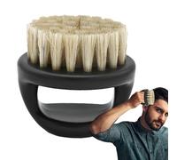 Boar Bristle Beard Brush - Travel Ready Grooming Comb, Men’s Facial Hair Management Tool | Ergonomic Handle For Oil And Balm Distribution, Portable Styling Kit, Ideal Home Use, Barber Salon