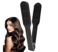 Boar Bristle Brush - Bristles Clamp Double Sided Brush, 1pc Detangling Comb For Hairdressing, Hardware, Smoothing Styling Tool For Teens And Women, V-Shape Straightening Straightener Flat Iron