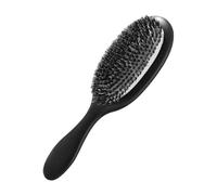 Boar Bristle Hair Brush - 21.5 cm Smoothing Massaging Detangling Brush, Oil Balancing Solution | Easy Detangling Hair Brush Against Frizz, Boar Bristles for Men and Women