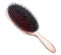 Boar Bristle Hair Brush Pain Free Hairbrush with Electroplated Metal Handle for Thick Curly Thin Long Short Wet or Dry Hair Brushes For Women