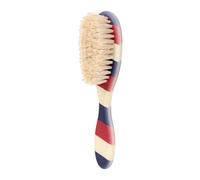 Boar Bristle Hairbrush - 15.6 * 4.1 * 2.9cm Men's Short Hair Styling Tools, Ergonomic ABS Handle, Soft Grooming Beard Brush, Professional Barbershop Accessories - For Fine Hairs And Boys