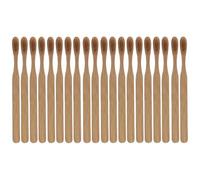 Boar Bristle Toothbrush, Bamboo Toothbrushes, Disposable Bamboo Brush with Biode-gradable Natural Bam-Boo Handle for Gentle Cleaning, EcoFriendly Oral Care, Zero Waste Lifestyle (20 Pcs)