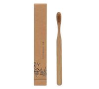 Boar Bristle Toothbrush, Natural Bamboo Toothbrush with Soft Wild Boar Hair Bristles, Eco-Friendly Biodegradable Handle for Gentle Oral Care, Zero Waste Travel Toothbrushes for Adults