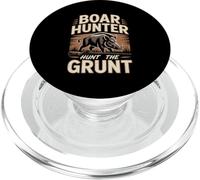 Boar Hunter Hunt The Grunt Wild Hog Chase PopSockets PopGrip for MagSafe