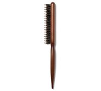 Boar & Nylon Bristle Teasing Brush - Teasing Comb with Rat Tail Pick for Hair Sectioning for Edge Control, Backcombing, Smoothing, and Styling Thin & Fine Hair to Create Volume