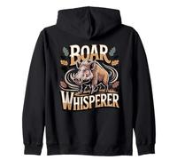 Boar Whisperer Coyote Hunting Predator Zip Hoodie