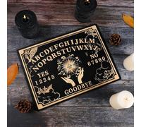 Board - 12" Black Dowsing Divination Altar Supplies - Wooden Divination Board - Premium Thick Wood Talking Boards