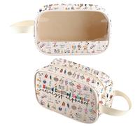 Board Certified Behavior Analyst Gift BCBA Clear Makeup Pouch Behavior Therapist Appreciation Gift, BCBA Clear Bag, Transparent