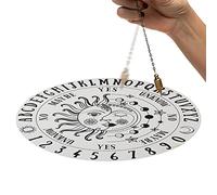 Board, Divination Metaphysical Message Board, Round Wooden Board for Witchcraft Wiccan Altar Supplies