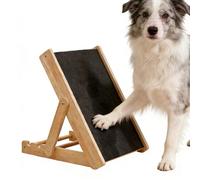 Board for the care of dog claws, adjustable pad made of sandpaper