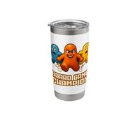 Board Game Champion Funny Tabletop Player Gamer Night Stainless Steel Insulated Tumbler