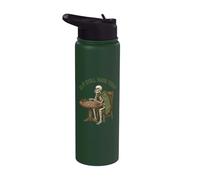 Board Game Chess is It Still Your Turn AFK Gaming Skeleton Stainless Steel Insulated Water Bottle