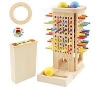 Board Game Complete Set Colourful Sticks Dice Educational Toy for Kids Fine Motor Skills Development and Color Recognition