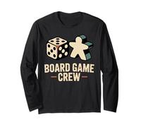 Board Game Crew Dice & Meeple Long Sleeve T-Shirt
