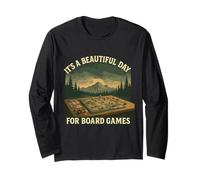 Board Game Dad Chess Daddy Board Gamer Papa Fathers Day Long Sleeve T-Shirt