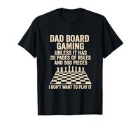 Board Game Dad Chess Daddy Board Gamer Papa Fathers Day T-Shirt