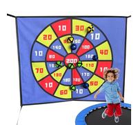 Board Game Dart Trampoline - Outdoor Throwing Game with 10 Balls, Trampoline Toy for Kids | Fun Target Throw for Family Evening, Birthday Party, Competiz