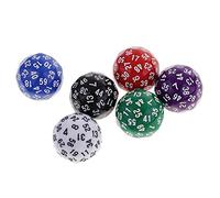 Board Game Dice 60 Sided 6 Pack Polyhedral | RPG essential, for custom games, large