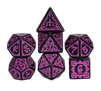 Board Game Dice, Dice Set | Board Game Acrylic Dice Set - Home Bar Bedroom Use Vibrant Colors Complete Set with Magnetic Storage Box for Activ