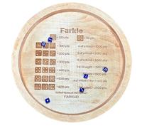 Board Game Dice Tray - Wooden Dice Dish For Classic Game Nights, Smooth Polished Surfacce Elegant Finish, Six Slot Storage + Non-Slip Base, Solid Hardwood Construction Durable Craft, For Family Games