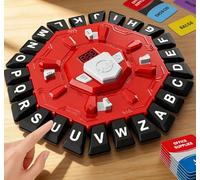 Board Game Family Word Game for Kids & Adults - 2 Game Modes, 220 Topics, 24-Letter Press Board, LCD Timer, 35 Cards - Birthday Gifts Fast-Paced Educational Game for Ages 3+, 2-6 Players