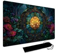 Board Game MTG Playmat + Black Waterproof Bag, Stitched Edges, Smooth Rubber Surface, MTG PlayMat With Zones (An Original Playmat) (No Zone,2)