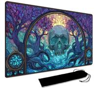 Board Game MTG Playmat + Black Waterproof Bag, Stitched Edges, Smooth Rubber Surface, MTG PlayMat With Zones (An Original Playmat) (No Zone,4)