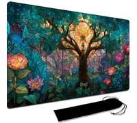 Board Game MTG Playmat + Black Waterproof Bag, Stitched Edges, Smooth Rubber Surface, MTG PlayMat With Zones (An Original Playmat) (No Zone,1)