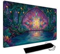 Board Game MTG Playmat + Black Waterproof Bag, Stitched Edges, Smooth Rubber Surface, MTG PlayMat With Zones (An Original Playmat) (No Zone,3)