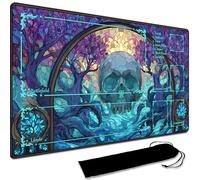 Board Game MTG Playmat + Black Waterproof Bag, Stitched Edges, Smooth Rubber Surface, MTG PlayMat With Zones (An Original Playmat) (With Zone,4)