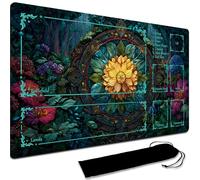 Board Game MTG Playmat + Black Waterproof Bag, Stitched Edges, Smooth Rubber Surface, MTG PlayMat With Zones (An Original Playmat) (With Zone,2)