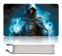 Board Game MTG Playmat Free Waterproof Bag, Sewn Edges,Card Enthusiasts TCG Playmat Mouse Pad MTG Game Mats With Zones (Original Playmat) (No Zone,Jace)