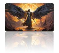 Board Game MTG Playmat + Free Waterproof Bag, Stitched Edges, Smooth Rubber Surface, MTG PlayMat with Zones (An Original ANGEL OF DESTINY Playmat) (No Zone)